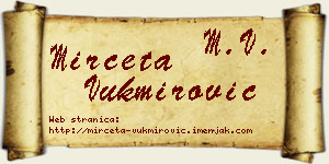 Mirčeta Vukmirović vizit kartica